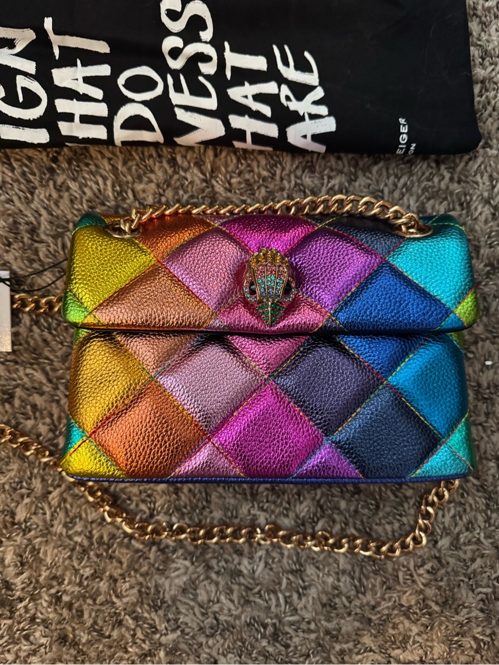 Kurt Geiger Mini Kensington Leather Crossbody Bag
